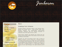 Tablet Screenshot of jimbaran.com.au